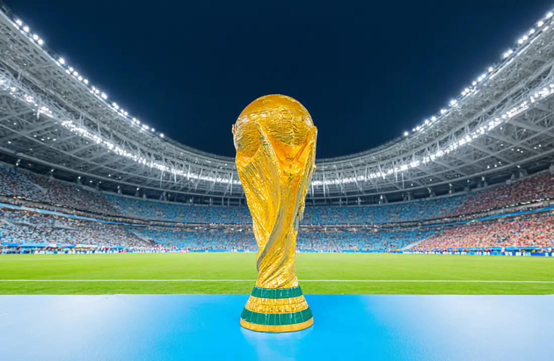 Flat WC trophy illustration